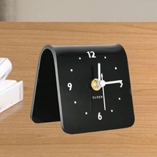 Schreibtischuhr, modern, dekorativ, schlicht, geräuschlos, für Regal, Kamin,