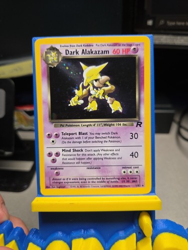 Dark Alakazam 1/82 Team Rocket Holo With Swirl - Picture 2 of 12