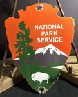 Vintage National Park Service 8” Porcelain Sign US Forestry Service