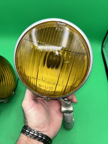 Vintage BLC GUIDE 5 3/4 Fog Driving Lights Chevy Buick Pontiac Working Cond! - Picture 5 of 21