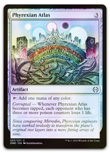Phyrexian Atlas #237 (Foil) (NM) Phyrexia All Will Be One ONE Magic MTG - Picture 1 of 2