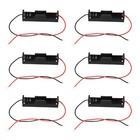  (R) 6Pcs Beschaltet Verbinder 1,5V AAA Batteriehalter Kunststoff Gehaeuse 7800