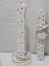 POWER TOWER 10 SOCKETS+ 2M* 3 CORE CABLE+6 SOCKET EXT LEAD WITH SURGE PROTECTION