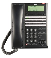 NEC SL2100 IP7WW-24TXH-B1 BE117452 24 Button Display Speaker Telephone Black