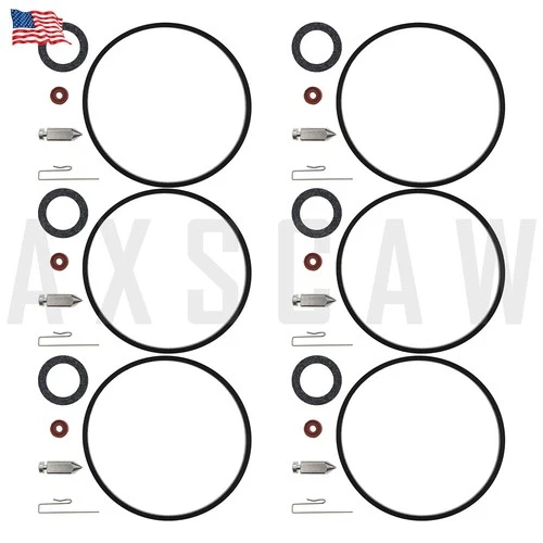 Fit For Tecumseh 631021B 6X Carburetor Carb Needle Seat Bowl Gasket Repair Kit