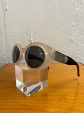 Vintage Gianni Versace Sunglasses 90s Silve Black Medusa 480/B - Col. 681