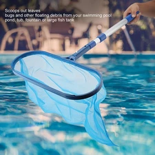Swimming Pool Leaf Skimmer Mesh Net with Telescopic Pole Pond Tub Effective