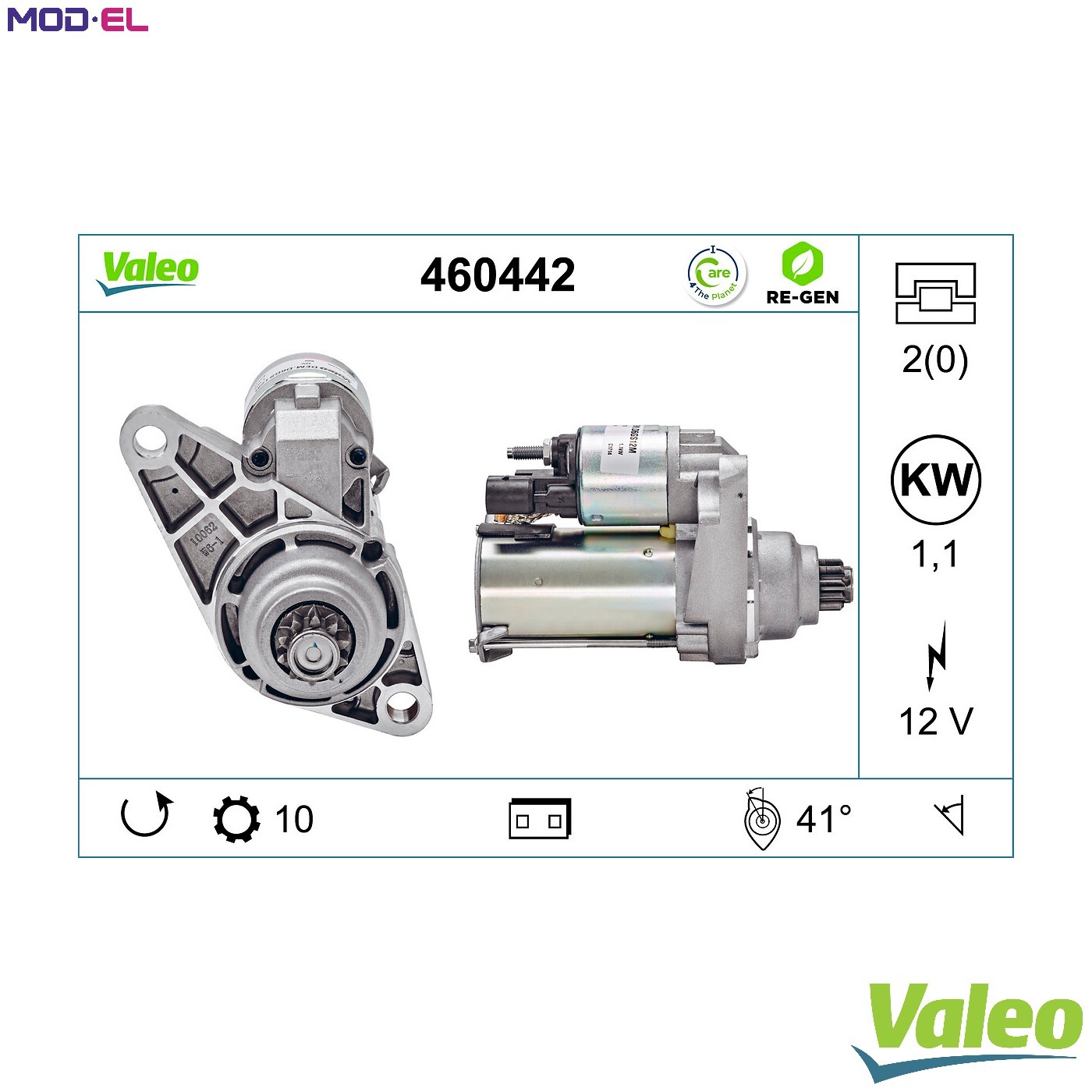 STARTER 460442 FOR SKODA OCTAVIA/II/Combi ROOMSTER/Praktik FABIA RAPID  VW
