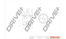 Dr!ve+ Ölfilter DP1110.11.0140 Anschraubfilter M 20 X 1.5 für OPEL CROSSLAND P17
