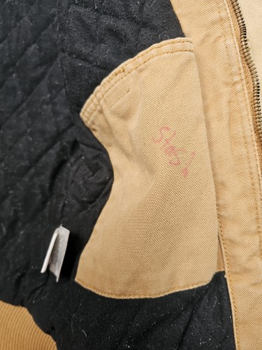 VTG Carhartt Jacket Youth Large (10/12) Light Brown Hooded YYJ130 BRN - Picture 7 of 15