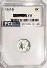 1943-D Mercury Dime  Superb Gem BU +++ FB Full Bands Blazing White