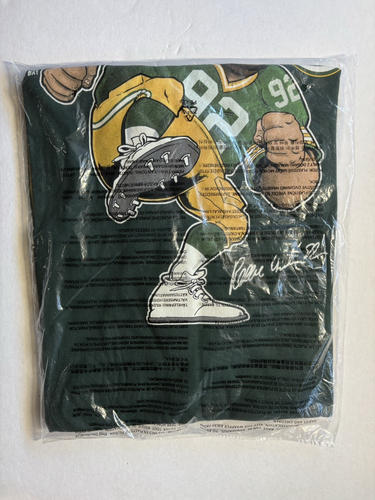 Reggie White Green Bay Packers Cartoon T Shirt Mitchell & Ness LG Sealed $48.00 - Bild 3 von 3