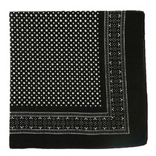 Bohemian Vintage Polka Dot Floral 50x50CM Unisex Cotton Sport Pocket Square Scar