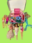 Mix Lot Vintage Barbie Doll Lot With Accessories Clothes & Case -Mermaid Barbie