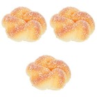 3 stücke Imitierte Brot Modell Gefälschte Brot Modell PU BRESS