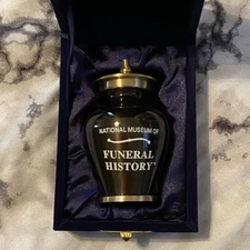 National Museum of Funeral History Texas Brown Miniature Goth Souvenir Urn