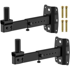 Pair of Adjustable PA Speaker Wall Mount Bracket for Large Speaker Wall Mount...