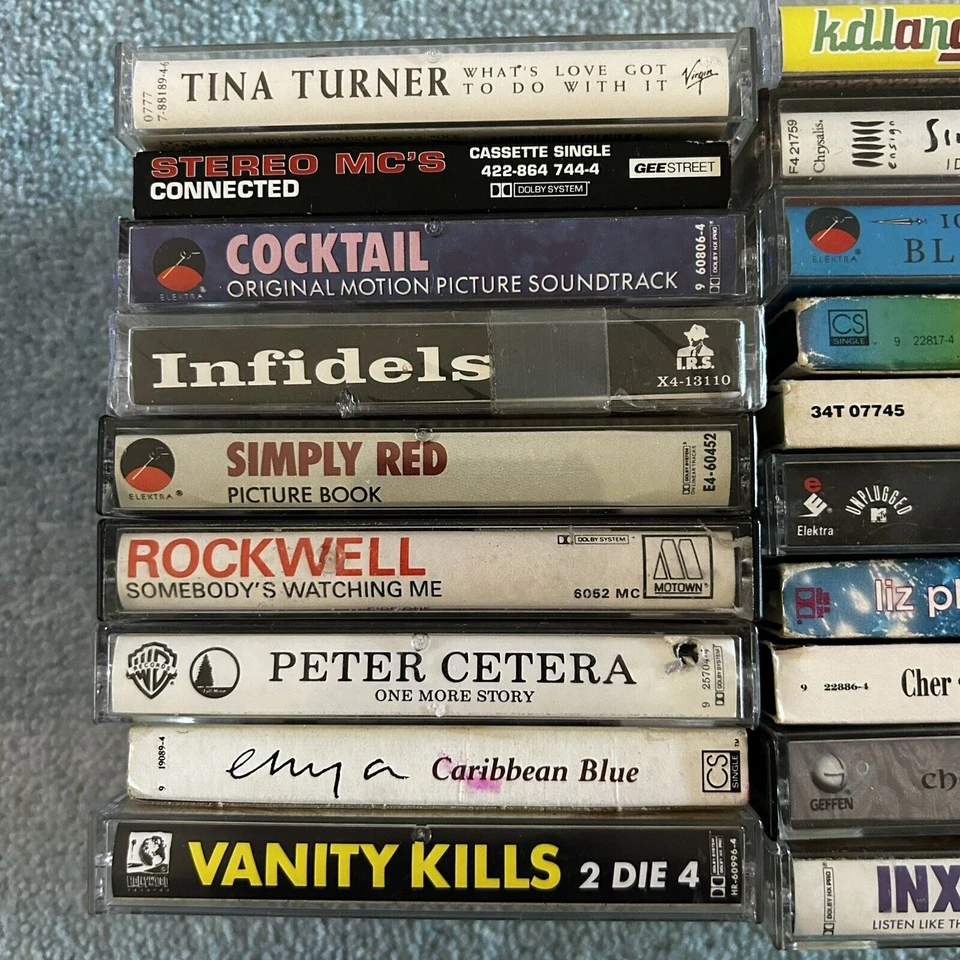 Cassette Tape Lot 80s 90s B-52s Inxs Enya 10000 Maniacs Cher Cheap Trick Simply - Image 4 of 4