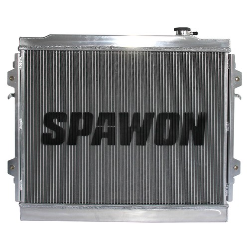 SPAWON Aluminum Radiator For Toyota Tacoma V6 L4 1995-2004 2WD 2Row AT CU1778 - Picture 5 of 8