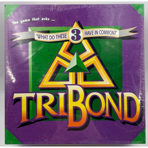 TriBond Brettspiel 1996 Patch Produkte fabrikversiegelt Vintage Quiz Puzzle Spiel