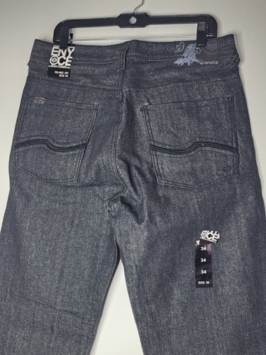 Enyce Pantalone Materiale Denim Uomo Taglia 34x34 Nero Nuovo - Foto 4 di 5