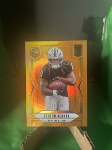 2025 Donruss Elite Ashton Jeanty RC /849 Status Orange Metallic #113 Raiders