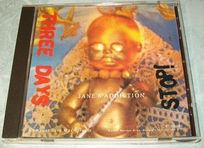 Three Days/Stop [Single] by Jane's Addiction (CD, 1990, Warner) VGC