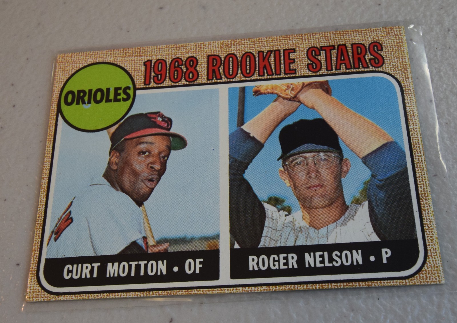 1968 Topps #549 Orioles 1968 Rookie Stars (Curt Motton / Roger Nelson)