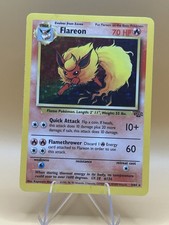 Pokémon Flareon Holo Rare Jungle 3/64 Light Play