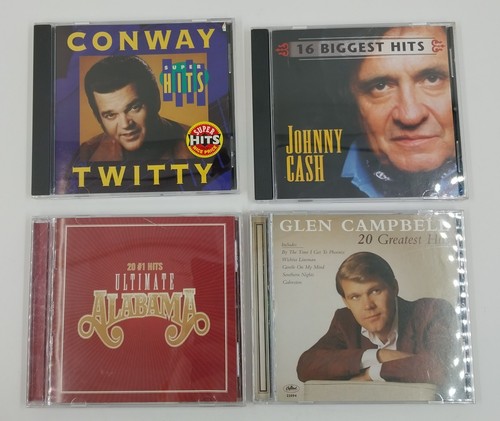 Set 4 Country Greatest Hits CDs Alabama Glen Campbell Johnny Cash Conway Twitty - Bild 1 von 18