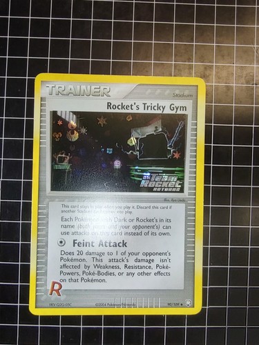 Pokemon Rocket's Tricky Gym 90/109 EX Team Rocket Returns Reverse Holo NM-MINT+ - Picture 2 of 6