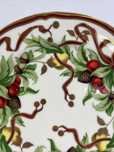 Tiffany & Co. Tiffany “Holiday” Plate 10” Holiday Garland Made in Japan VGC - Picture 5 of 12