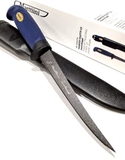 Marttiini Finland Martef Coated Fillet Skinning Hunting Fishing Knife + Sheath