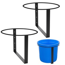 2 Pcs Heavy Duty Metal Bucket Holder Securely Bucket Hangers for 5 Gallon Hor...