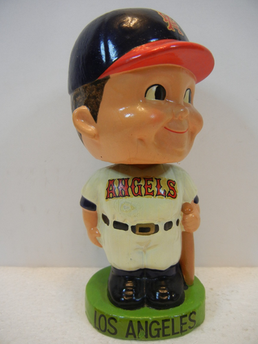 VINTAGE 1962 LOS ANGELES ANGELS BASEBALL SPIELER WACKELKOPF PUPPE HERGESTELLT IN JAPAN - Bild 1 von 13