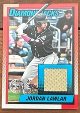 2024 Topps Update Series 1990 Topps Baseball Relics #89RU-JLA Jordan Lawlar MEM