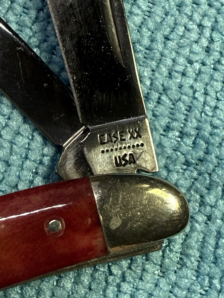 VINTAGE 1980 CASE XX PEANUT KNIFE SATIN ROSE SR6220 TEN DOT - Image 3 of 4