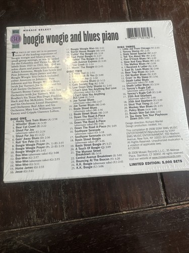 Mosaic Select:  Boogie Woogie & Blues Piano 3-CD box set NEW - Picture 3 of 7