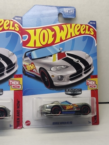 2022 Hot Wheels THEN AND NOW 3/10 Dodge Viper RT/10 208/250 (Zamac) Pair 2 - Picture 3 of 7