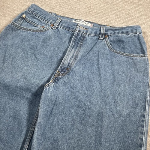 Y2K Levis 560 Denim Jeans Mens Size 35x31 Blue Comfort Fit Medium Wash Tapered - Picture 2 of 15