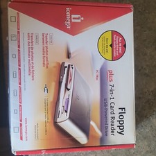 Iomega Floppy plus 7-in-1 Card Reader USB 2.0 Silver USB-Powered PC Mac