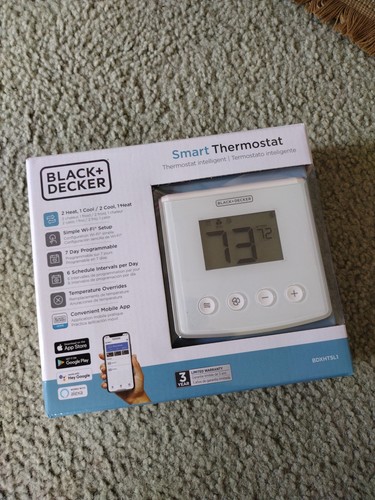 New Black & Decker Digital Wi-Fi Smart Thermostat - Picture 2 of 5