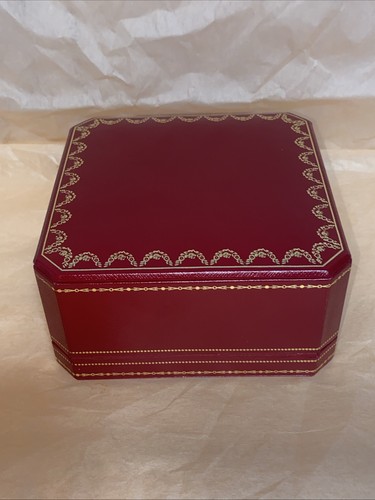 Original Vintage rote Cartier leere Uhrenbox Top Zustand - Bild 9 von 9