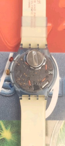 Swatch Watch KALOS SCZ104 1995 Olympic Specials Rare Swiss Made Chronograph - Picture 8 of 9
