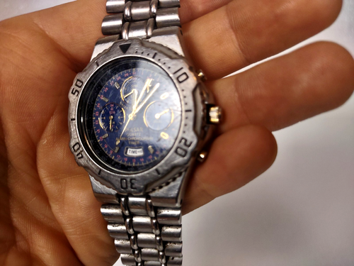 Men's Vintage 1991 ALARM CHRONOGRAPH Watch PULSAR N945-6A10 FOR PARTS READ - Picture 3 of 9