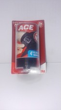 ACE Black Elastic Bandage 4 Inch Plastic No Metal Clip Secure Compression Wrap