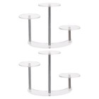 2 STÜCKE Mondform Design Inhaber Kleine Gegenstände, die Racks anzeigen