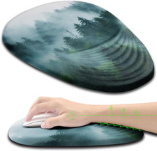 Ergonomic Mouse Pad with Wrist Support, Desktop Mouse Pad Wrist Rest Design and