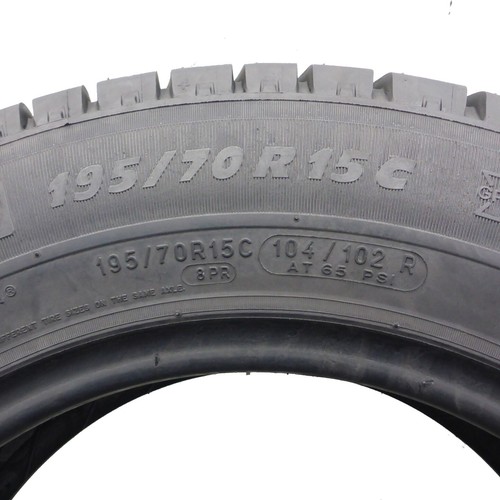 195 70 15C 2x Michelin 195/70 R15C 104/102R Neumáticos 2018 como Nuevo 9,2 -9 , - Imagen 4 de 7