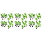 Set of 3 Artificial Greenery Model Coconut Palm Tree Architecture